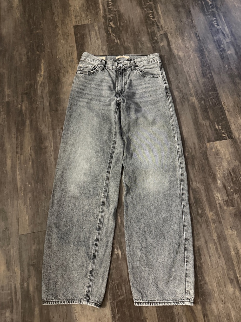 Levi's Baggy Dad Women's Jeans Size 25 Gray No Stretch Mid Rise Cotton